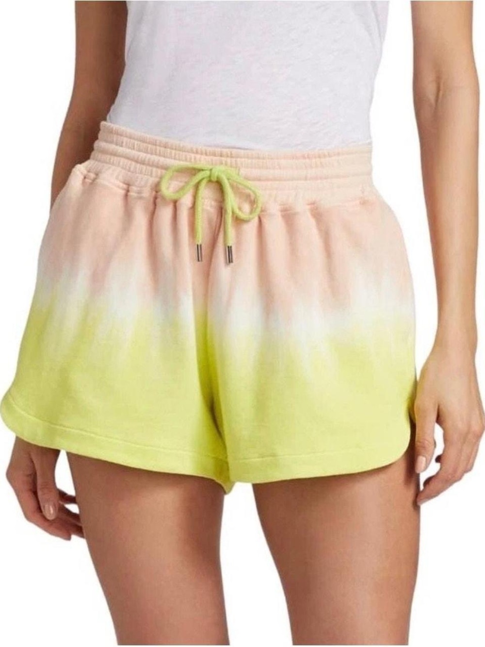 ATM Anthony Thomas Melillo Women's Cream and Yellow Shorts Size M